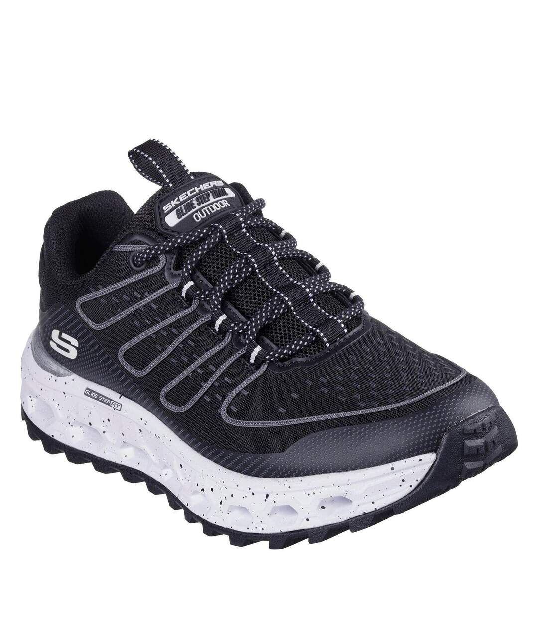 Baskets Step At Femme Noir Blanc Skechers-4