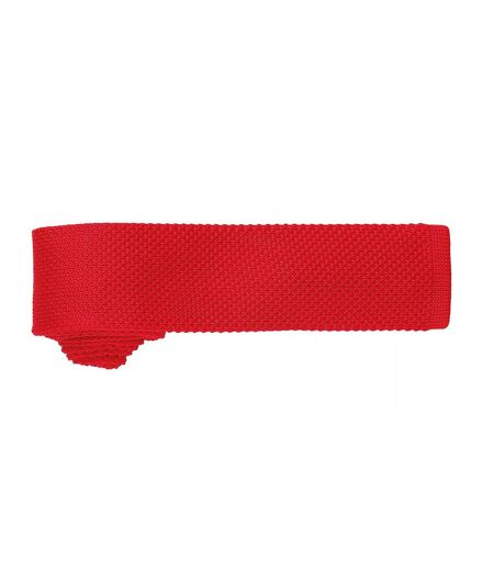Cravate Effet Tricot Homme Taille Unique Rouge Premier