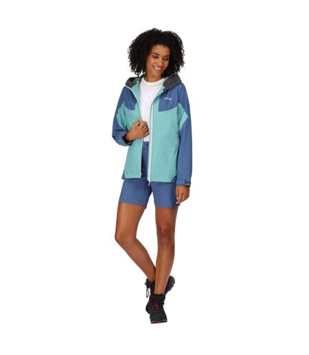 Womens/ladies Raddick Waterproof Jacket Bristol Blue Dusty Denim Regatta