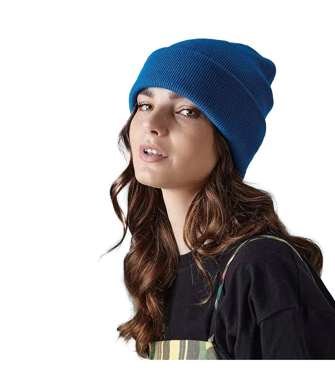 Unisex adults original cuffed beanie sky blue Beechfield-1
