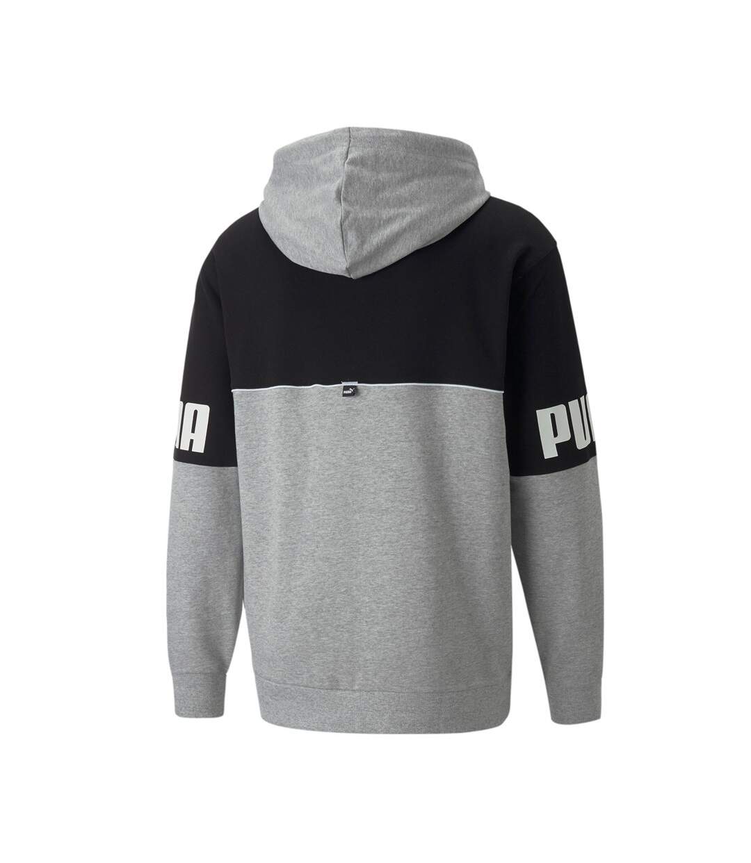 Sweat Zippé Gris/Noir Homme Puma Power Colorblock - S