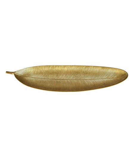 Vide-Poche Design Feuille de Bananier 59cm Or