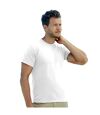 Fruit Of The Loom Mens Screen Stars Original Full Cut Short Sleeve T-Shirt (White)