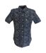 Chemise Motif/style Cachemire Homme Noir Gris Bleu Lambretta-1