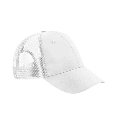 Beechfield Unisex Adult 6 Panel Recycled Trucker Cap (White) - UTPC5067