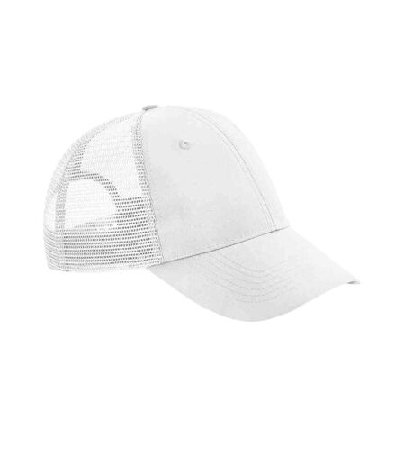 Beechfield Unisex Adult 6 Panel Recycled Trucker Cap (White) - UTPC5067