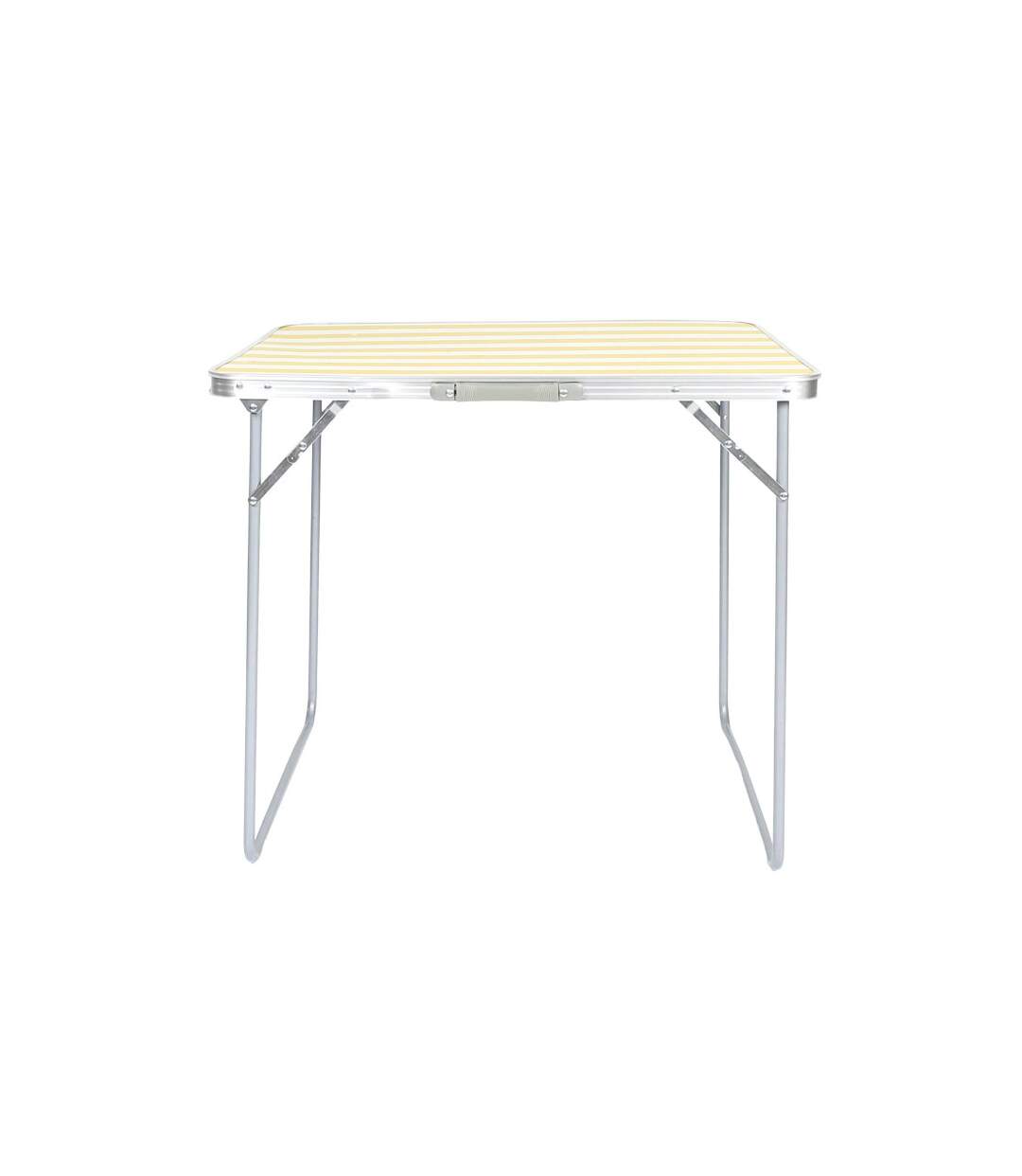 Table de Camping Pliable Bain de Soleil 80cm Jaune-2