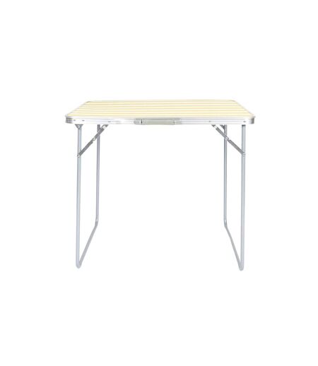 Table de Camping Pliable Bain de Soleil 80cm Jaune