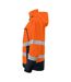Mens Functional Reflective Tape Jacket Orange Black Projob-3