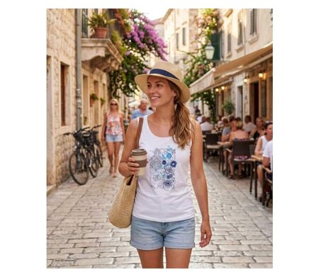 MAYFLOWER DEF4006A : Débardeur en coton jersey pour femme au style unique et confortable