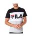 T-shirt gris/noir homme fila flat matte - l-2