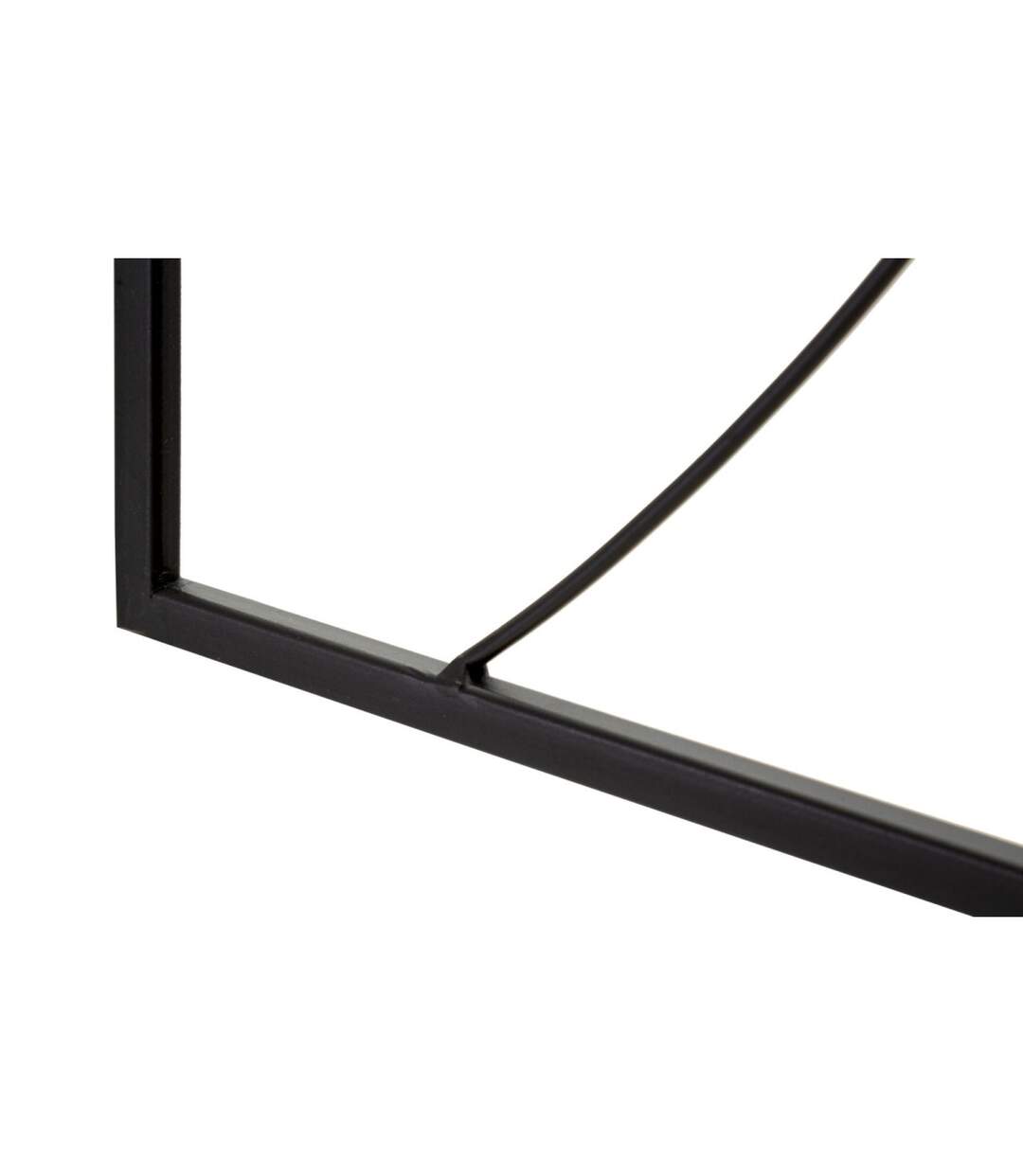 Déco Murale Encadrée en Métal 2 Mains 55cm Noir-4