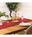 Chemin de Table Maha 38x140cm Rouge Grenat-4