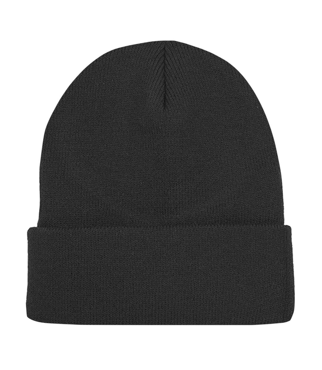 Bonnet À Revers En Coton Biologique Original Noir Beechfield-3