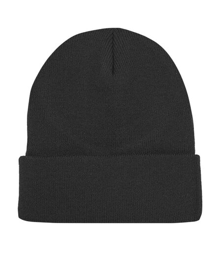 Bonnet À Revers En Coton Biologique Original Noir Beechfield