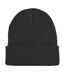 Bonnet À Revers En Coton Biologique Original Noir Beechfield-3