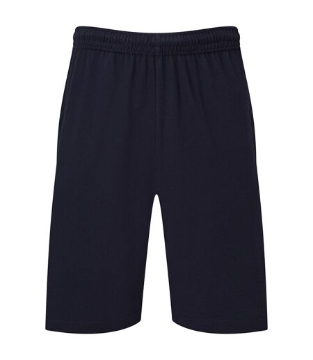 Mens Iconic 195 Jersey Shorts Deep Navy Fruit Of The Loom