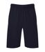 Mens Iconic 195 Jersey Shorts Deep Navy Fruit Of The Loom-1