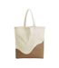 Tote Bag Motif/style Ondulé Taille Unique Naturel Caramel Westford Mill-1