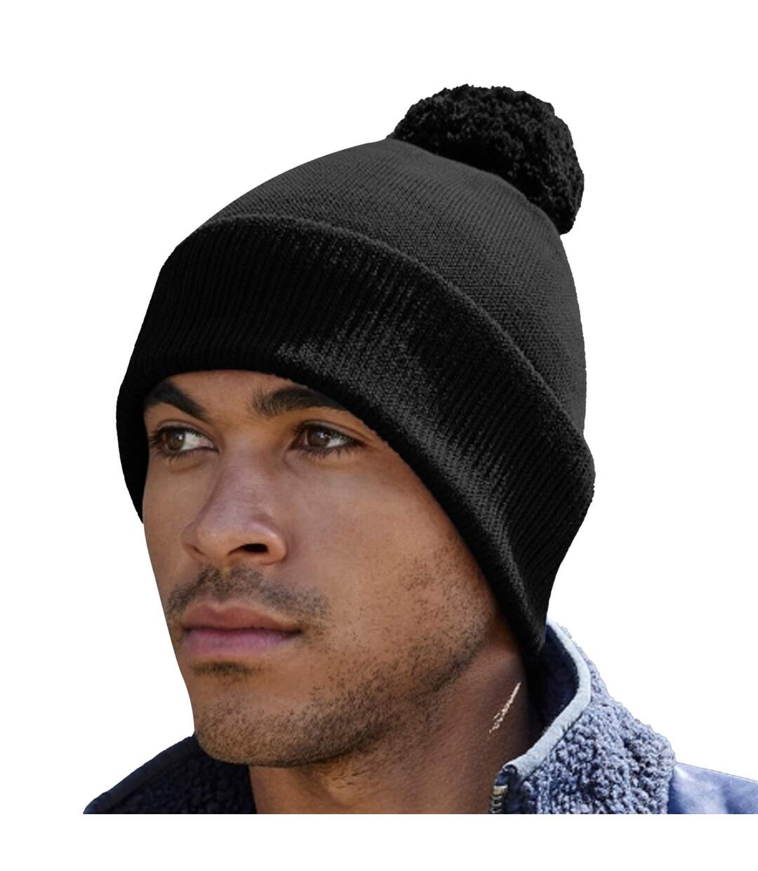 Beechfield Unisex Adult Snowstar Organic Cotton Beanie (Black) - UTRW8277-3