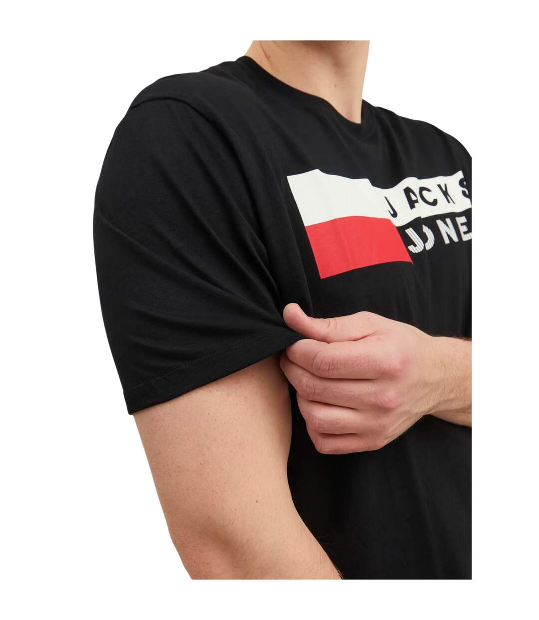 T-shirt Manches Courtes Motif/style Logo Homme Noir Jack And Jones-4