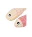 Lot de 2 Jouets Poisson pour Chat Boho Cat 12cm Bois de Rose