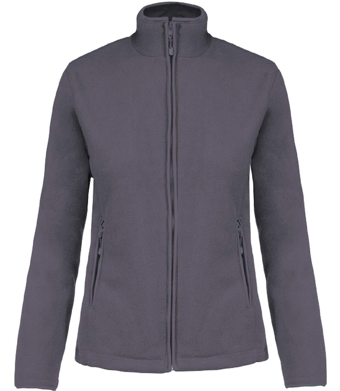 Veste micropolaire zippée - Femme - K907 - gris convoy