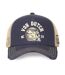 Casquette trucker avec filet effet usé avec print Crew Helmet Vondutch-2