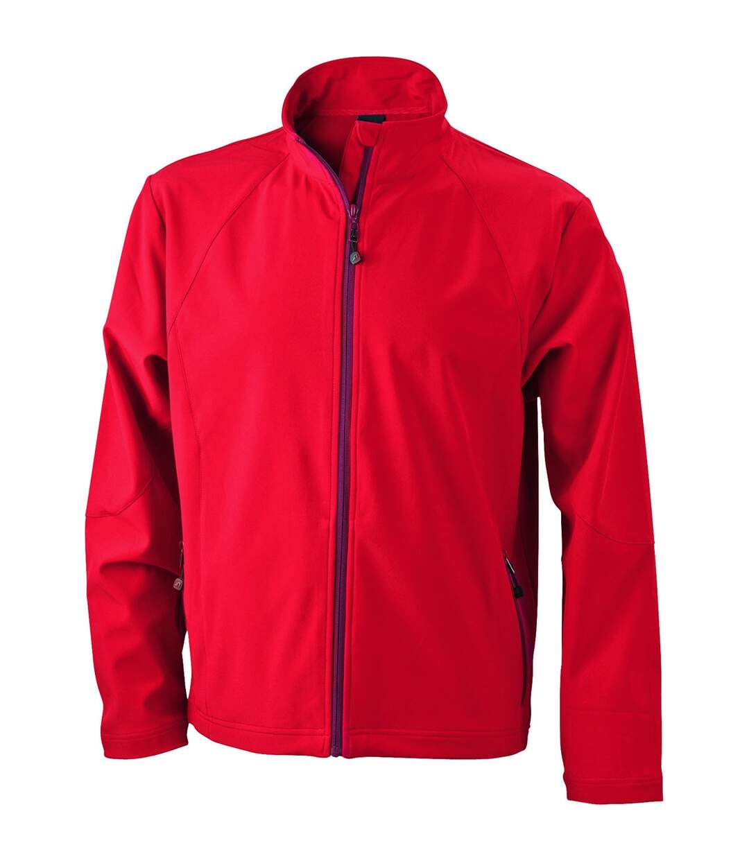 Veste softshell coupe-vent imperméable homme JN1020 - rouge-1