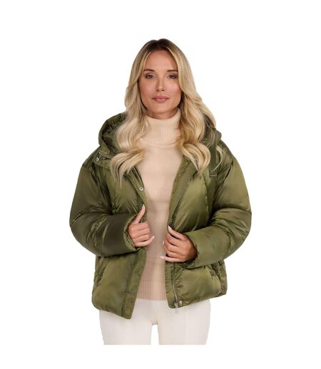 Doudoune Matelassée Femme Vert Kaki Respect