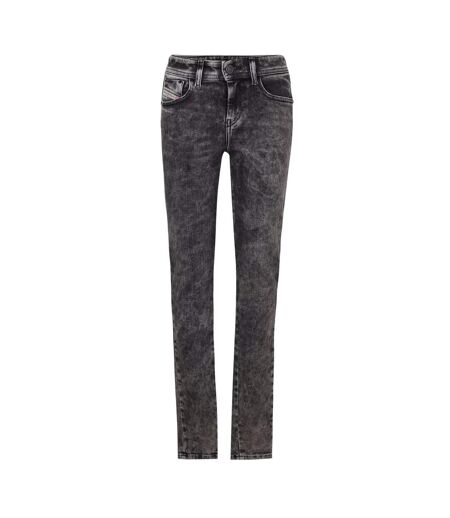 Womens/ladies Slandy Super Skinny Jeans Black Grey Diesel