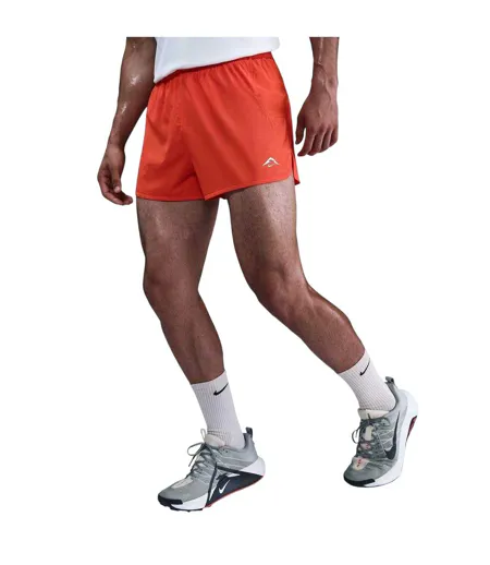 Short De Course Trail Homme Rouge Piquant Noir Nike