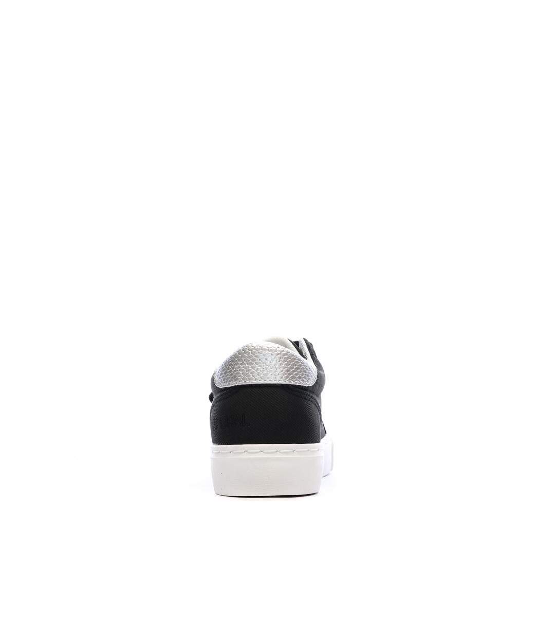 Baskets noir femme kaporal tippyk-3