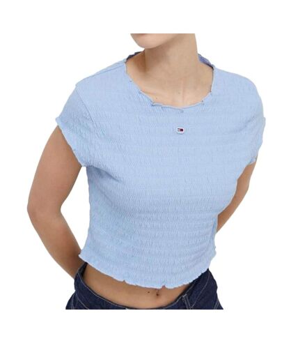 T-shirt Bleu Femme Tommy Hilfiger Smock - XL