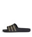 Womens/ladies Adilette Aqua Slides Black Adidas-2
