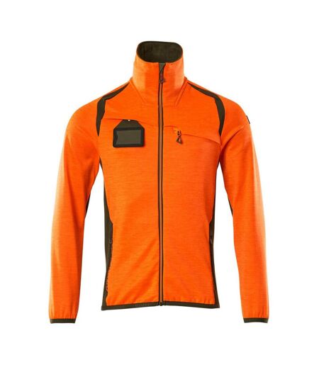 Veste Polaire Accelerate Safe Homme Orange Fluo Vert Kaki Foncé Mascot