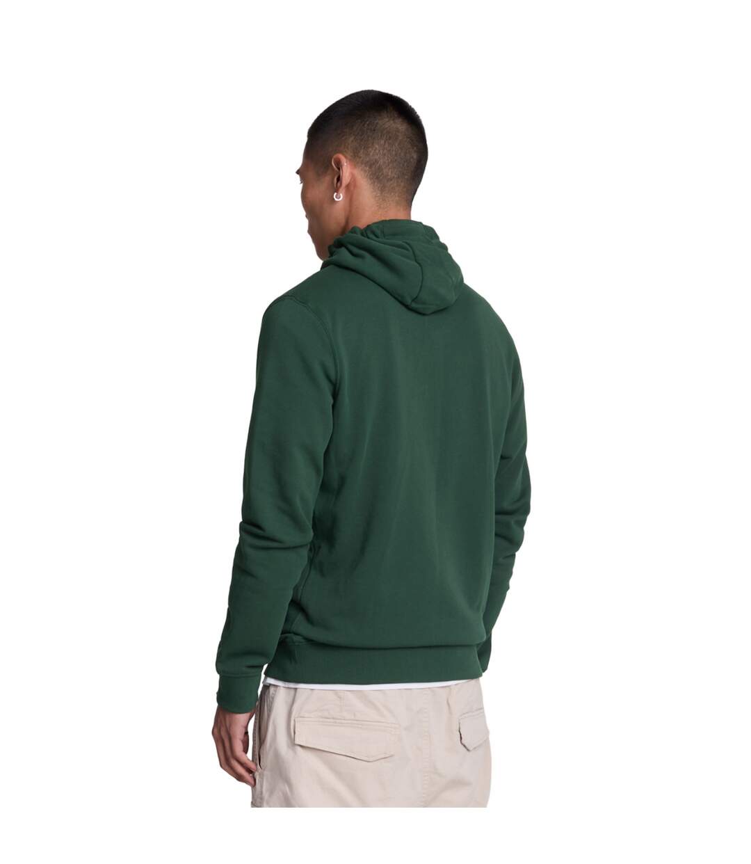 Mens full zip hoodie vert foncé Lyle & Scott-2