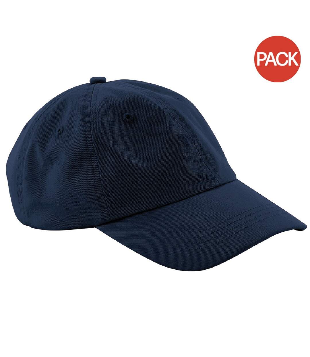 Lot de 2  casquettes adulte bleu marine Beechfield-1