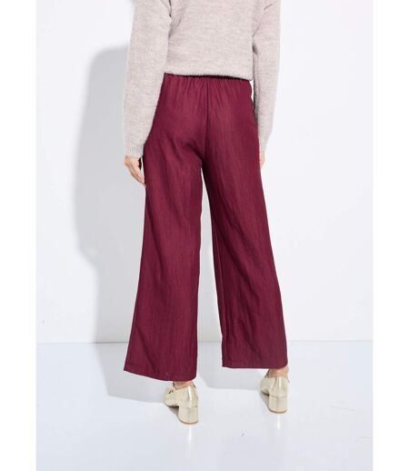 Pantalon fluide élastiqué twill uni