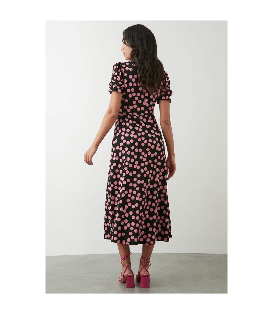 Robe mi-longue femme noir Dorothy Perkins