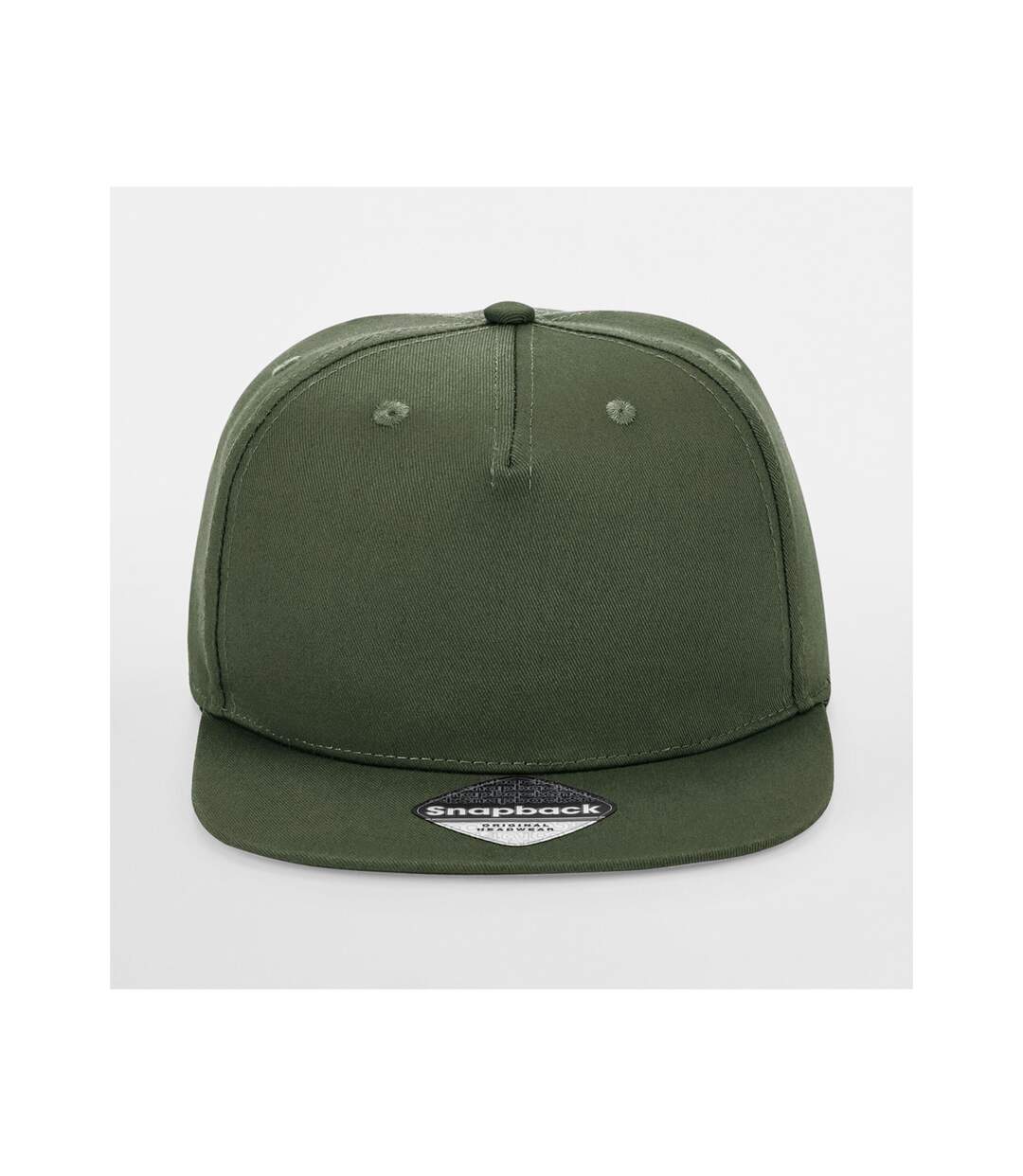 Casquette Ajustable Rapper Vert Olive Beechfield-3