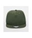 Casquette Ajustable Rapper Vert Olive Beechfield-3