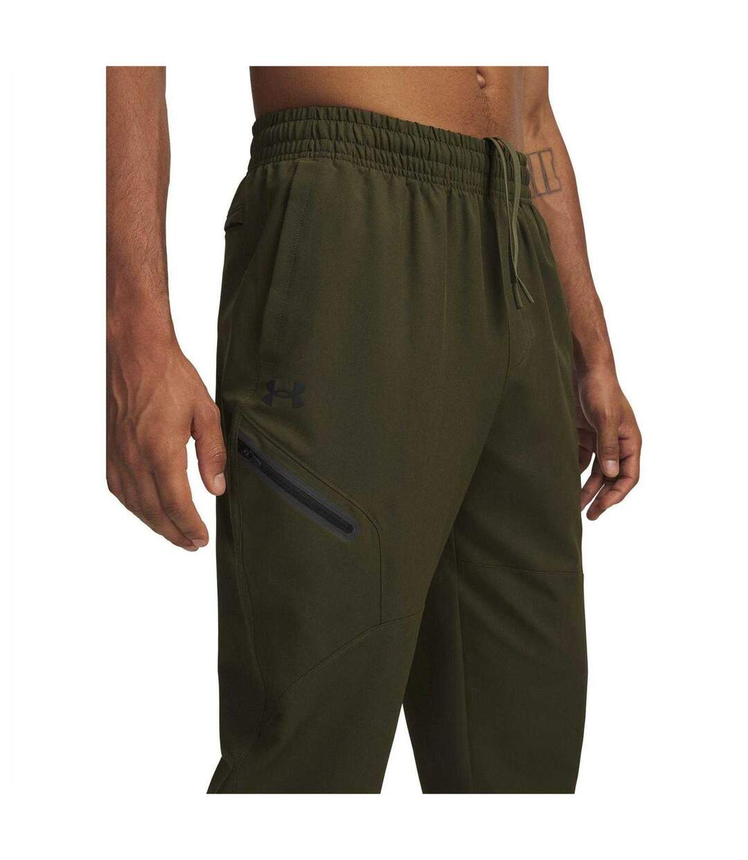 Mens Unstoppable Tapered Trousers Green Under Armour-4