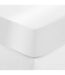 Drap Housse Satine 140x190cm Blanc-1