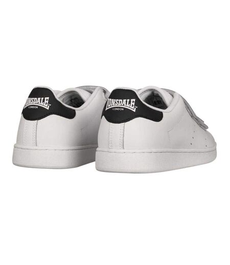 Baskets Leyton Homme Blanc Bleu Marine Lonsdale