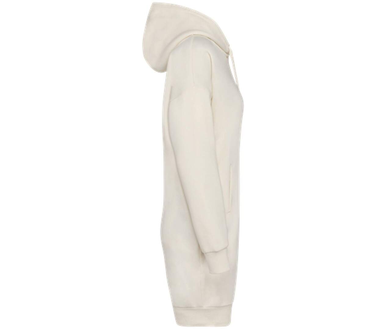 Robe sweat à capuche - Femme - PAT5005 - beige ivoire-2