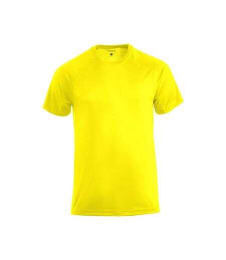 T-shirt Premium Homme Jaune Fluo Clique