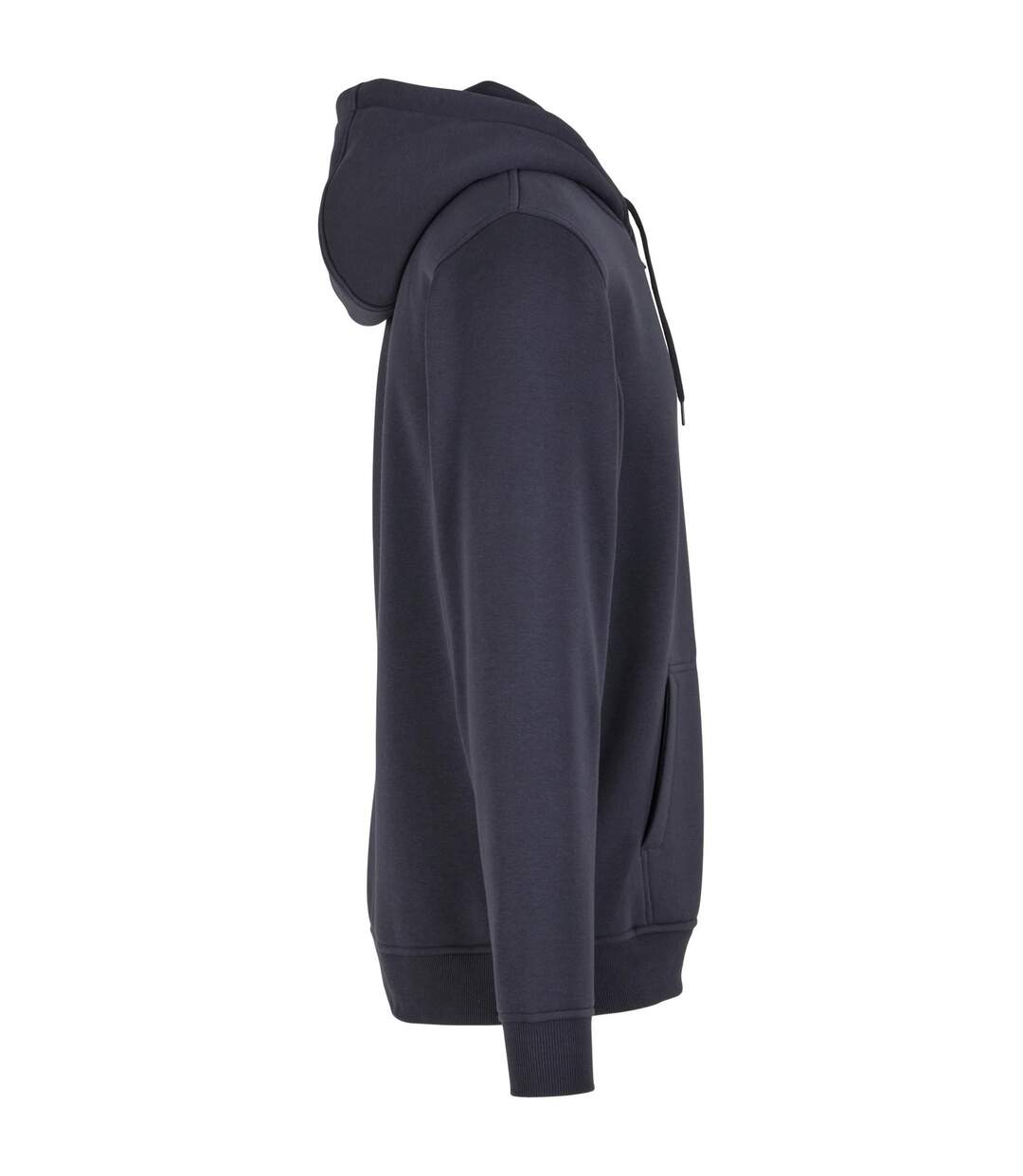Sweat À Capuche Zippé Hommes Bleu Marine Build Your Brand-4