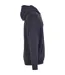 Sweat À Capuche Zippé Hommes Bleu Marine Build Your Brand-4