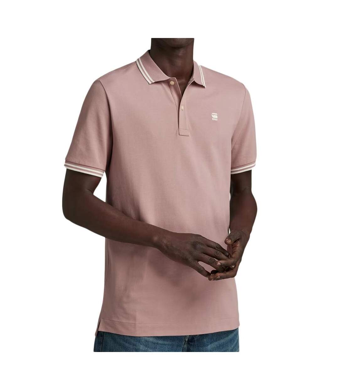 Polo Vieux Rose Homme G-Star Raw Dunda - M